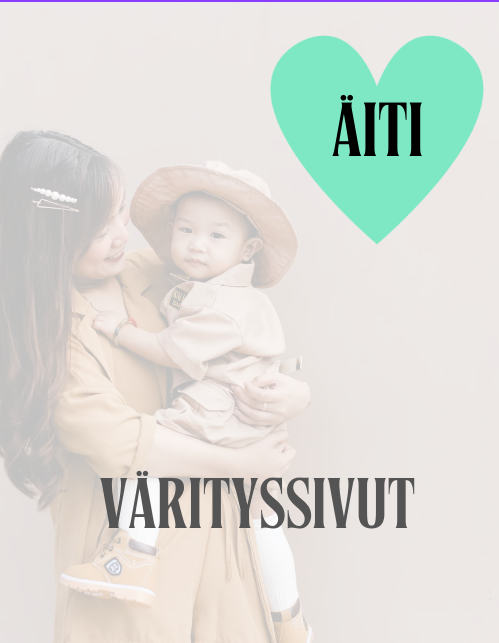 Äiti värityssivut – tulostettava paketti 60-sivua ️❤️