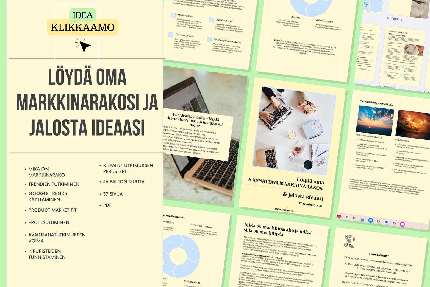 Rakennusopas kannattavaan digibisnekseen - Löydä oma markkinarako ja rakenna kannattava digibisnes! 🚀💻 | Ideaklikkaamo