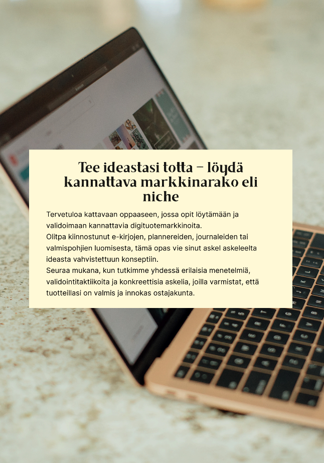 Rakennusopas kannattavaan digibisnekseen - Löydä oma markkinarako ja rakenna kannattava digibisnes! 🚀💻 | Ideaklikkaamo