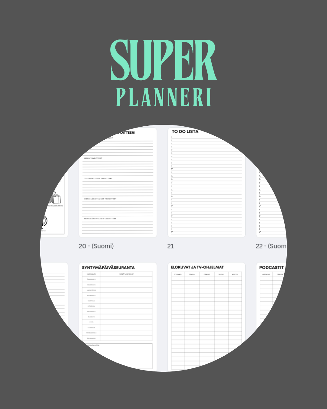 Super Planneri ilman päiväyksiä – suunnittele elämäsi omaan tahtiisi 📝✨