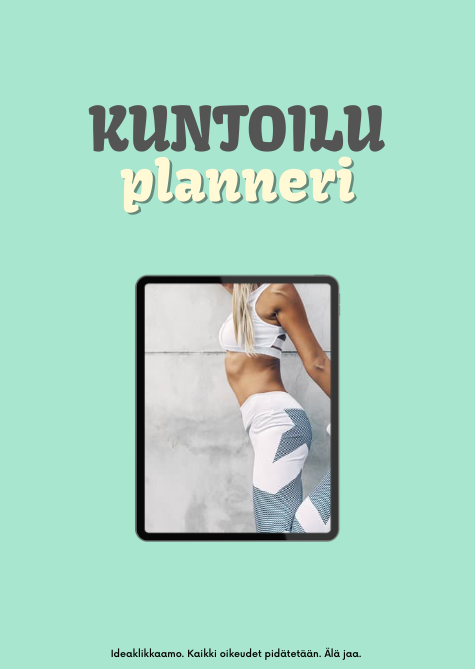 Oman kehon kalenteri – Seurantatyökalu lempeään kuntoiluun - Planner & Treenipäiväkirja | Ideaklikkaamo
