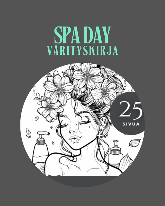 Spa Day Värityssivut – Rentoutumisen hetkiä aikuisille | Ideaklikkaamo