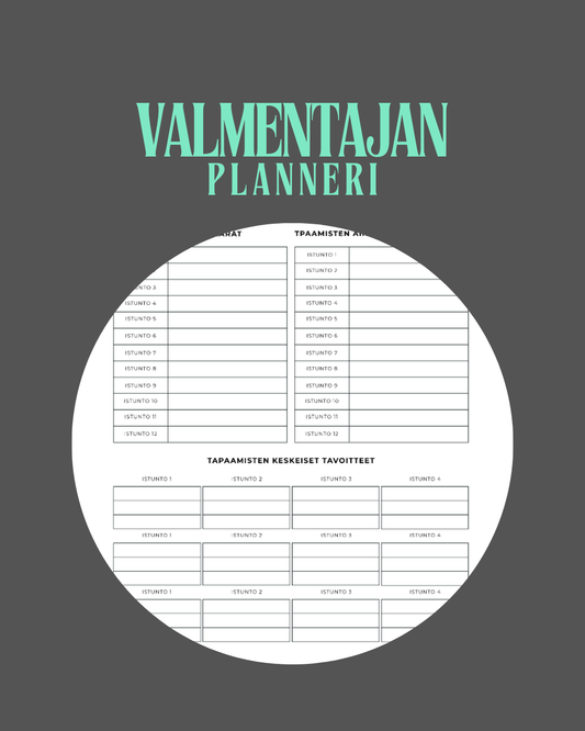 Valmennustapaamisten suunnittelija – Tuo selkeyttä, kasvua ja tuloksia valmennusmatkallesi! ✨🖋️✅